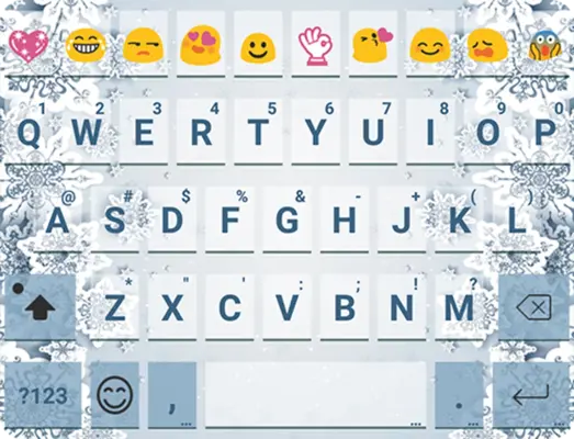 Little Snow Flake Keyboard android App screenshot 0