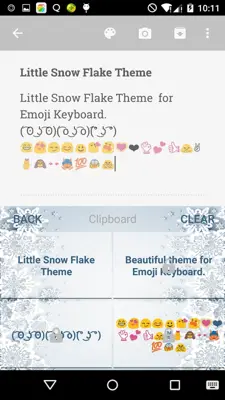 Little Snow Flake Keyboard android App screenshot 2